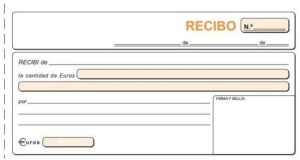 PAQ/10 TALONARIOS DE RECIBOS 1/3 FOLIO 21X10,5 CM DUPL/AUTO