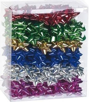 C/100 COCAS POLIPROPILENO METALIZADO 15MM COLORES SURTIDOS