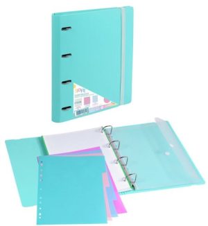 Carpeblock foam soft menta a4+ 4 anillas 35mm con recambio