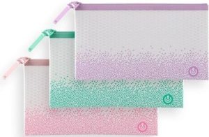 PAQ/6 BOLSA CREMALLERA A6 EVA BAG SERIE SENSE COLORES SURTI