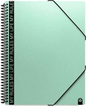 Carpeta espiral a4 40 fundas archivex my rules pp jade