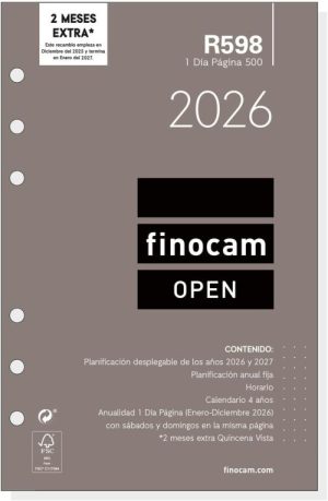 RECAMBIO ANUAL 500 2026 DP R598