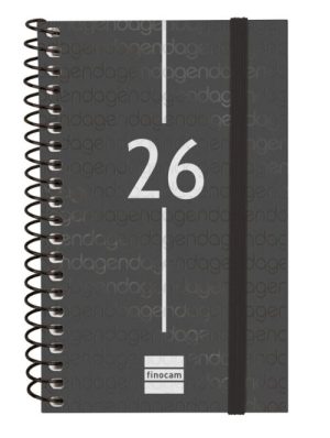 Agenda anual espiral 2026 svh e10 15,5x21,2cm negro