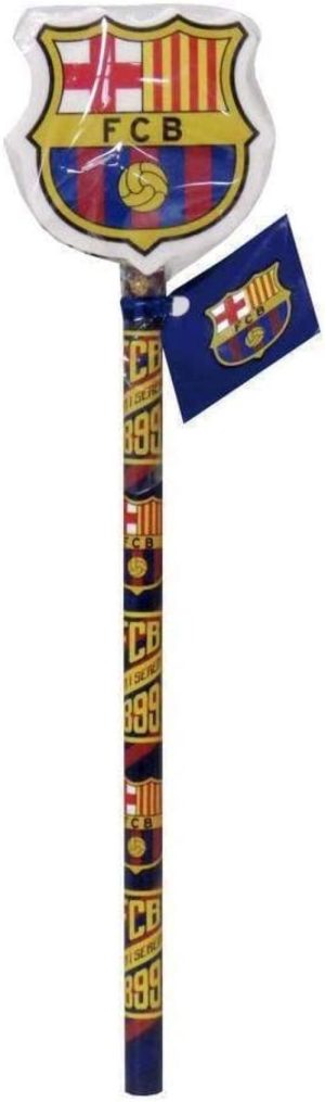 LAPIZ CON GOMA DECORADA DE FC BARCELONA
