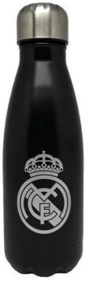 BOTELLA ACERO REAL MADRID 550ML COLOR NEGRA