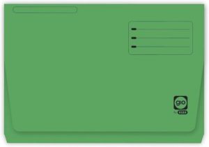 PAQ/25 SUBCARPETAS Fº BOLSA Y SOLAPA 320G VERDE