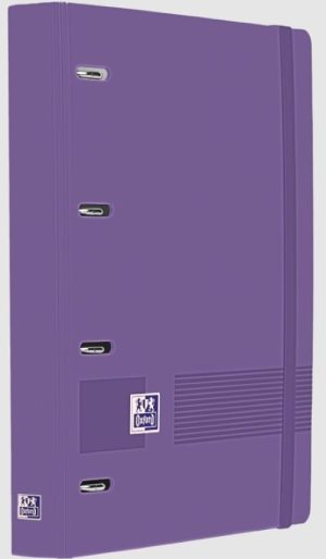 Carpebloc polyfoam a4+ 4 anillas 35mm + recambio cuadrícula 5x5 color lila