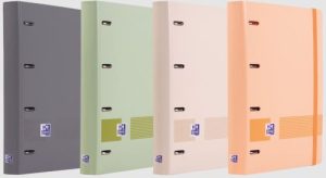 C/10 carpebloc polyfoam boreal a4+ 4 anillas 35mm con recambio cuadrícula 5x5 colores surtidos