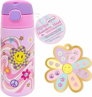 BOTELLA DE APERTURA FACIL GROOVY FLOWER HOT FOCUS