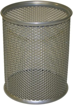 CUBILETE METALICO REJILLA 8X10CM CROMADO