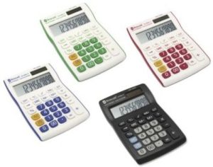 BLISTER CALCULADORA SOBREMESA PEQUEÑA 12 DIGITOS COL.SURTID
