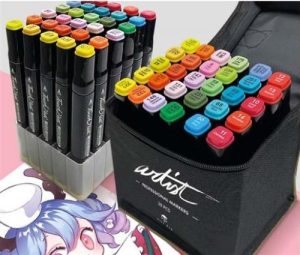 Estuche 30 rotuladores professional markers doble punta colores surtidos