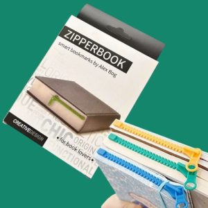 marcapaginas cremallera zipperbook 15x10x1,5cm