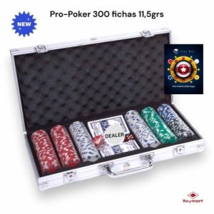 MALETA ALUMINIO JUEGO POKER 300 FICHAS