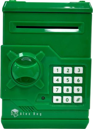 CAJA FUERTE ELECTRONICA COLOR VERDE OSCURO