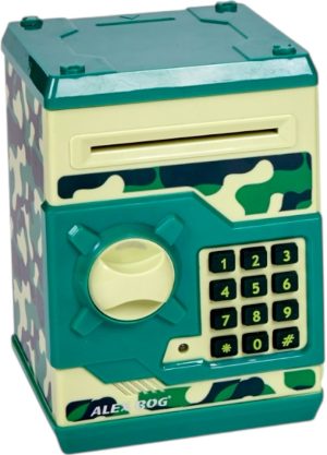 CAJA FUERTE ELECTRONICA CAMUFLAJE VERDE