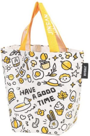 Bolsa woven bag pequeña 35x31x15cm pp have a good time