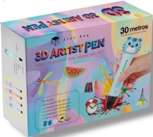 Caja 3d 4 colores little artist tiger full accesorios