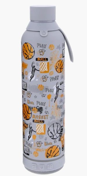 BOTELLA 600ML CON ALTAVOZ ICE BASKETBALL