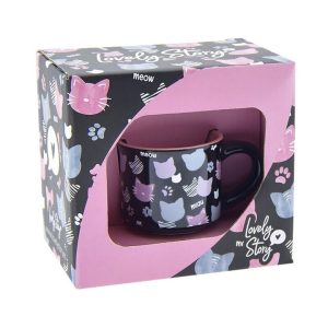 TAZA MINI 50ML BLACK MIAU