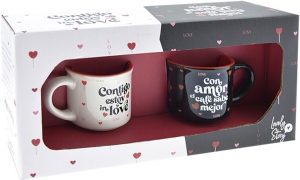 SET 2 TAZAS MINIS 50ML ENAMORADOS