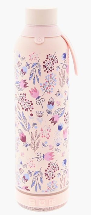 BOTELLA 600ML CON ALTAVOZ PINK SPRING FLOWERING