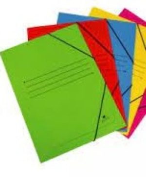 CARPETA Fº GOMAS Y SOLAPAS CARTON FORRADO COLORES SURTIDOS
