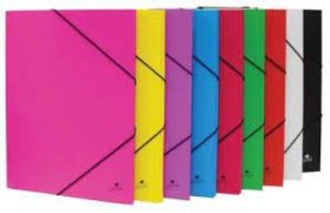 CARPETA Fº GOMAS Y SOLAPAS CARTON FORRADO COLOR AZUL