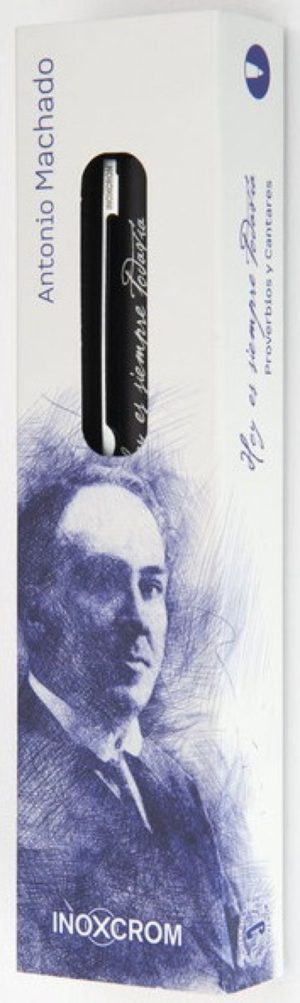 ESTUCHE BOLIGRAFO BOOKS ESCRITOR ANTONIO MACHADO