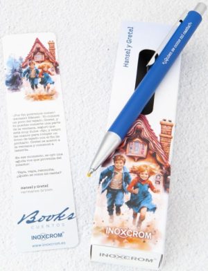 ESTUCHE BOLIGRAFO BOOKS CUENTOS HANSEL &GRETEL