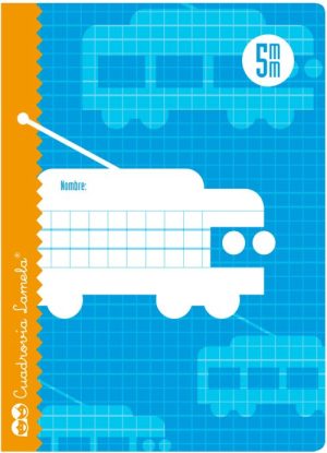 LIBRETA 4º 16H 70G CUADROVIA 5MM