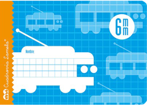 Libreta 4º apaisado 16h 70g cuadrovia 6mm