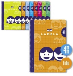 Cuaderno espiral fº 80h 70g 4mm cuadrovia cubierta basica