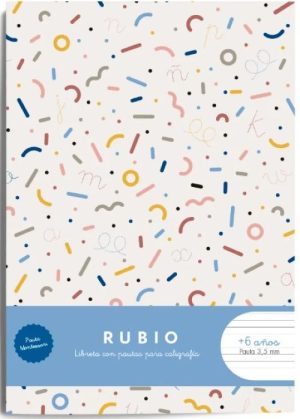 Libreta a5 44h 80g. pauta montessori 3,5mm con margen