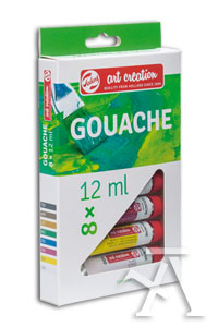 Estuche 8 tubos tempera 12ml artcreation colore surtidos