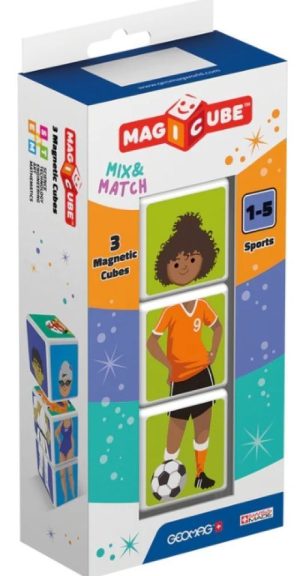 GEOMAG MAGICUBE MIX &MATCH SPORTS 3 PIEZAS