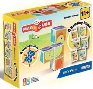 GEOMAG MAGICUBE PRINTED ANIMAL FRIENDS + CARDS 7