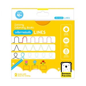 Long coloring books ready to trace intermetiate lines +4 años