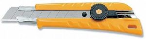 Cutter de seguridad olfa l-1 cuchilla de 18mm con guia metálica