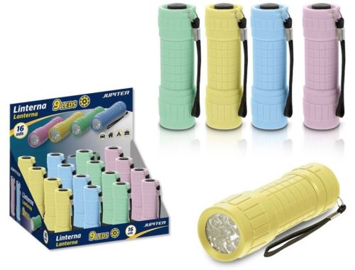 EXP 16 LINTERNAS DE 9 LEDS JUPITER