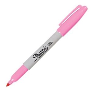 C/12 ROTULADOR SHARPIE PUNTA FINA ROSA PERMANENTE