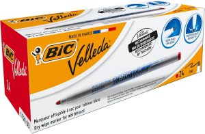 C/24 ROTULADORES VELLEDA ROJO 1721 WHITEBOARD MARKER