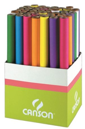 EXP 50 ROLLO PAPEL SEDA 50X500CM 20G SURTIDO CANSON