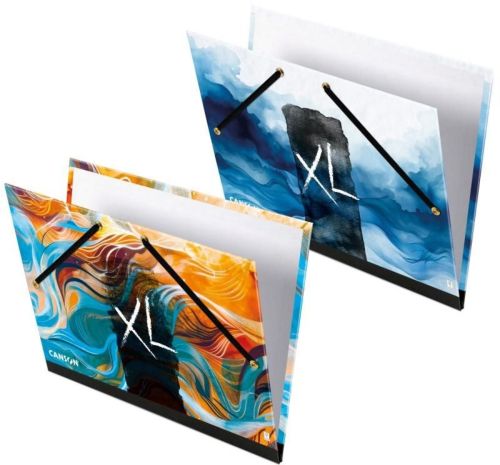 Carpeta dibujo carton con gomas 32x45cm canson xl