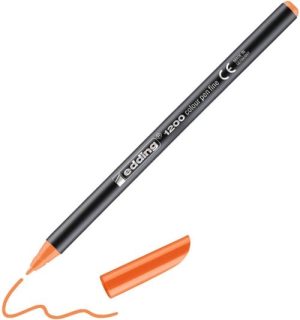 c/10 rotulador edding 1200 naranja 06 punta de fibra
