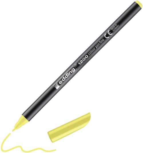 c/10 rotulador edding 1200 amarillo neon 65 punta de fibr