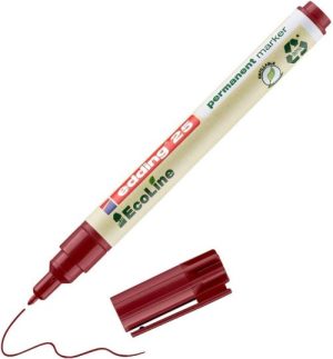C/10 ROTULADOR EDDING ECOLINE E25 ROJO MARCADOR PERMANENTE
