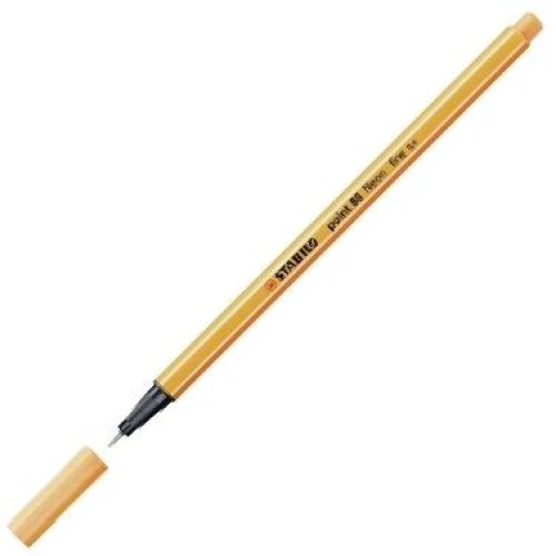 C/10 STABILO POINT 88 NARANJA CLARO Nº13 PUNTA FIBRA 0,4MM