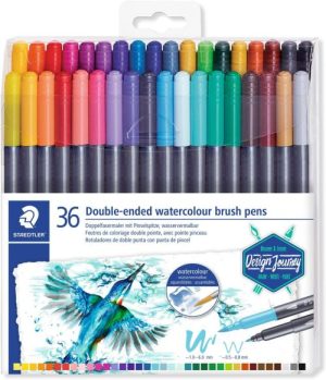 Estuche 36 rotuladores 3001 doble punta desing journey