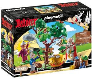 ASTERIX PANORAMIX CON EL CALDERO DE POCION MAGICA PLAYMOBIL
